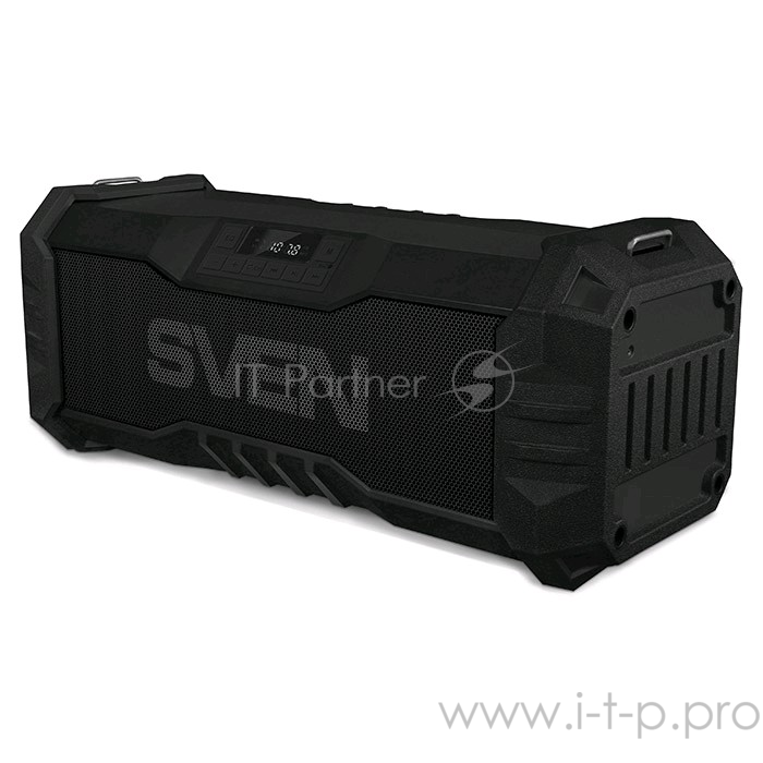 Колонки SVEN PS-430, черный (15 Вт, Waterproof (IPx5),Bluetooth, FM, USB, microSD, LED-дисплей, 2000мА*ч)