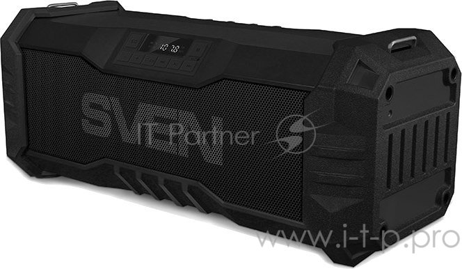 Колонки SVEN PS-430, черный (15 Вт, Waterproof (IPx5),Bluetooth, FM, USB, microSD, LED-дисплей, 2000мА*ч)