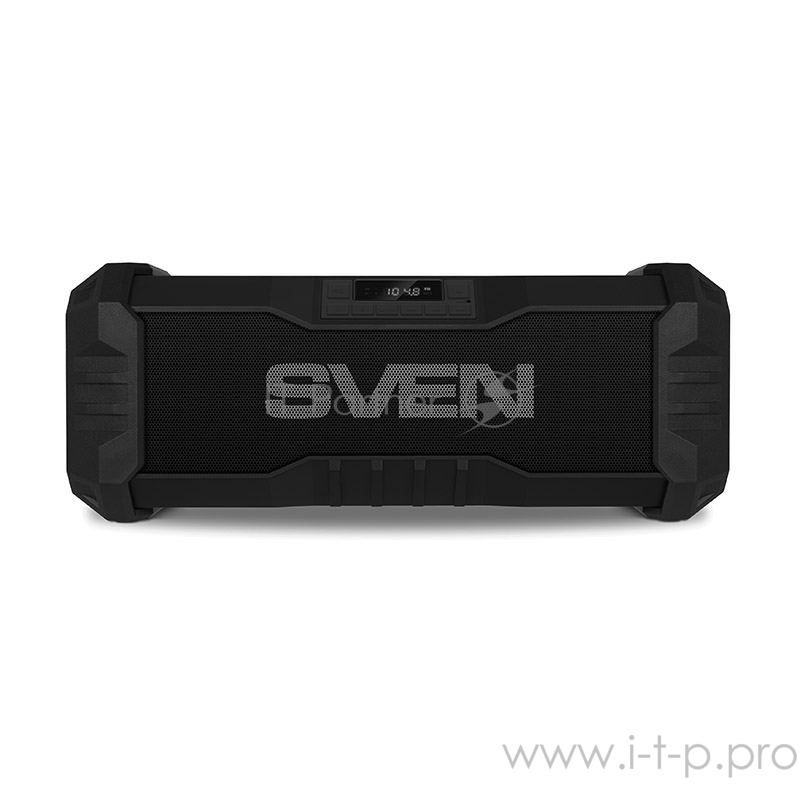 Колонки SVEN PS-430, черный (15 Вт, Waterproof (IPx5),Bluetooth, FM, USB, microSD, LED-дисплей, 2000мА*ч)
