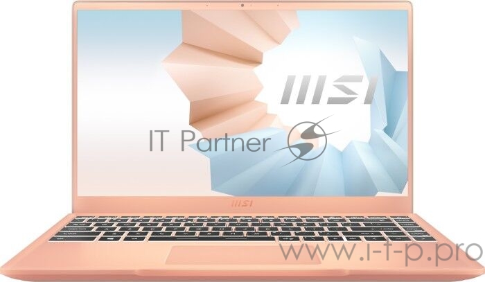 Ноутбук MSI Modern 14 B11SB-284RU 14(1920x1080 (матовый) IPS)/Intel Core i7 1165G7(2.8Ghz)/16384Mb/512PCIS GeForce MX450(2048Mb)/Cam/BT/WiFi/war 1y/1.2kg/Beige Mousse/W10