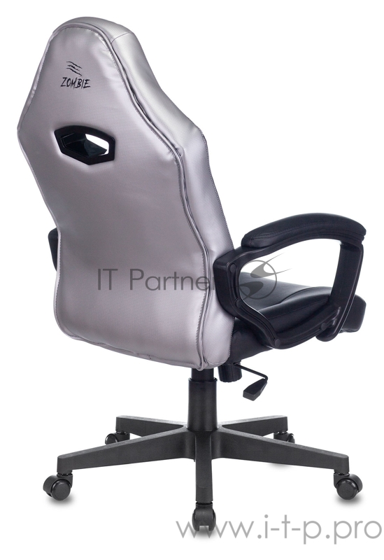 Кресло игровое Zombie HERO QUEEN черный/белый искусственная кожа с подголов. крестовина пластик