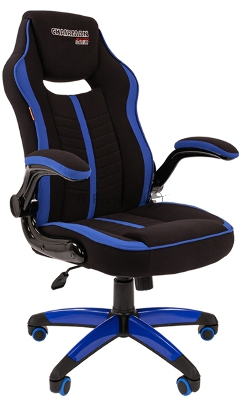 Офисное кресло Chairman game 19 Россия ткань черн./синий н.п.