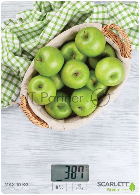 Весы кухонные электронные Scarlett Green Line SC-KS57P92 макс.вес:5кг рисунок