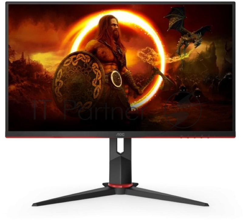 МОНИТОР 27 AOC C27G2U Black-Red с поворотом экрана (VA, изогнутый, 1920x1080, 165Hz, 1 ms, 178°/178°, 250 cd/m, 80M:1)