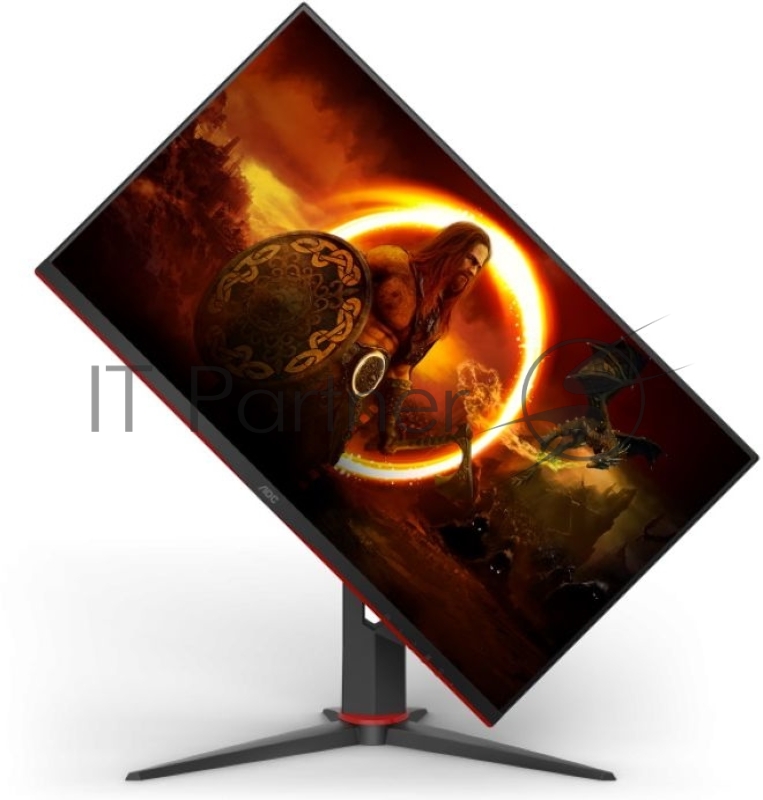 МОНИТОР 27 AOC C27G2U Black-Red с поворотом экрана (VA, изогнутый, 1920x1080, 165Hz, 1 ms, 178°/178°, 250 cd/m, 80M:1)