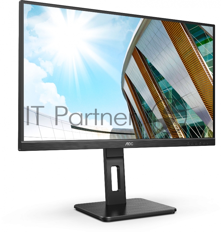 МОНИТОР 27 AOC U27P2CA Black с поворотом экрана (4K, IPS, 3840x2160, 4 ms, 178°/178°, 350 cd/m, 50M:1, +2xHDMI 2.0,+DP)