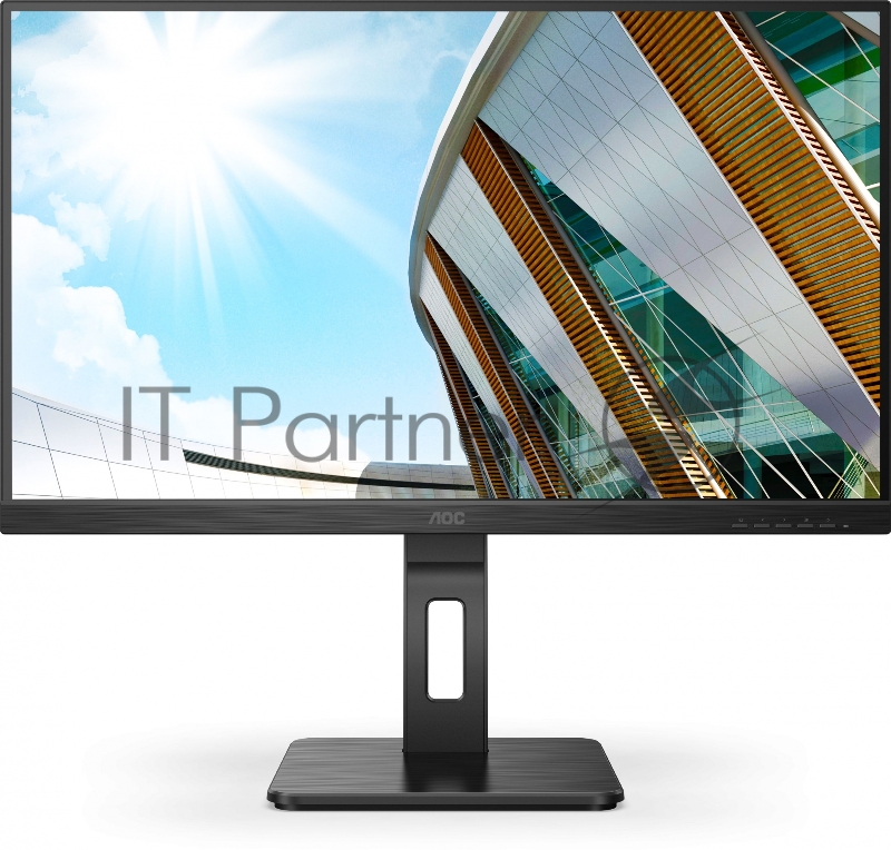 МОНИТОР 27 AOC U27P2CA Black с поворотом экрана (4K, IPS, 3840x2160, 4 ms, 178°/178°, 350 cd/m, 50M:1, +2xHDMI 2.0,+DP)