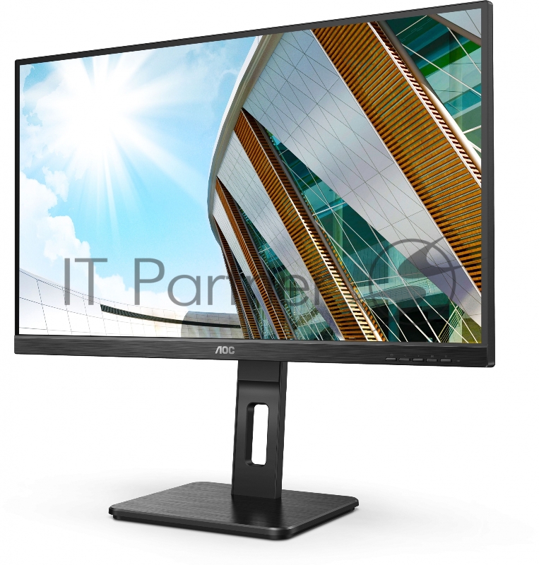 МОНИТОР 27 AOC U27P2CA Black с поворотом экрана (4K, IPS, 3840x2160, 4 ms, 178°/178°, 350 cd/m, 50M:1, +2xHDMI 2.0,+DP)