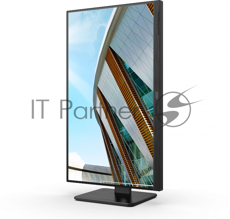 МОНИТОР 27 AOC U27P2CA Black с поворотом экрана (4K, IPS, 3840x2160, 4 ms, 178°/178°, 350 cd/m, 50M:1, +2xHDMI 2.0,+DP)