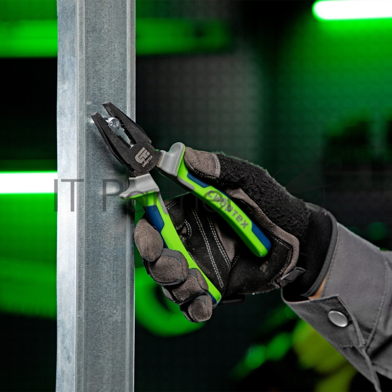 Плоскогубцы комбинированные СИБРТЕХ , 180 мм, фосфатирование, трехкомпонентные рукоятки 17054