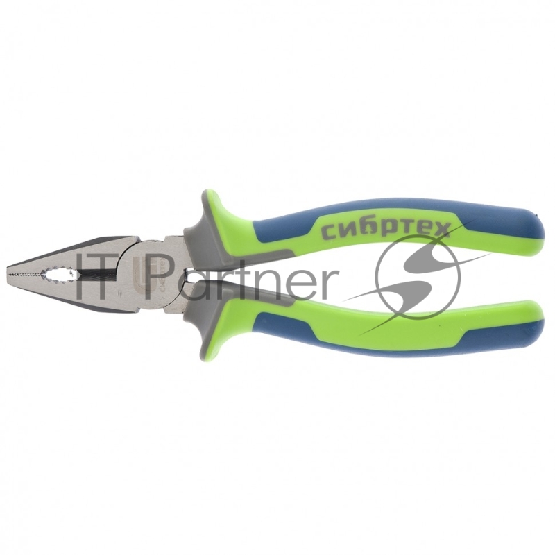 Плоскогубцы комбинированные СИБРТЕХ , 180 мм, фосфатирование, трехкомпонентные рукоятки 17054