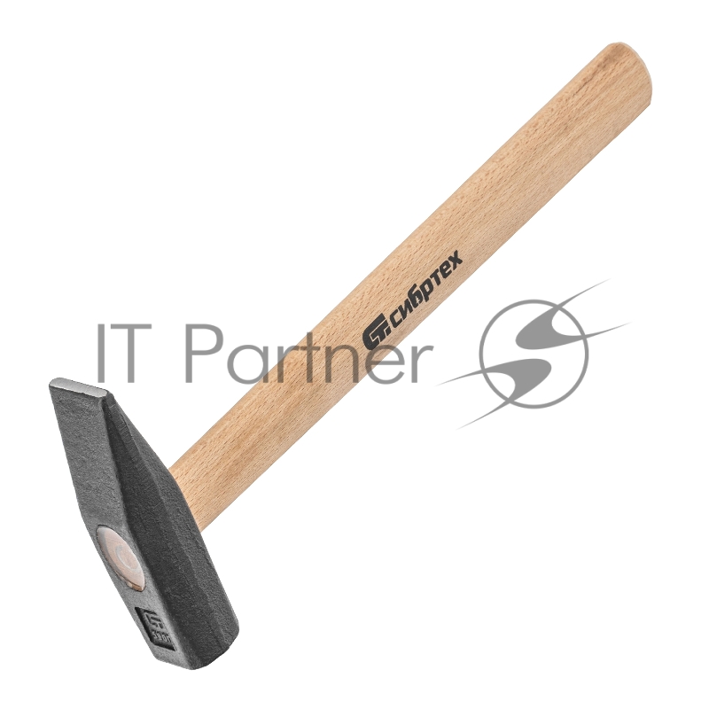 СИБРТЕХ Молоток слесарный, 500 г, квадратный боек, деревянная рукоятка 10217