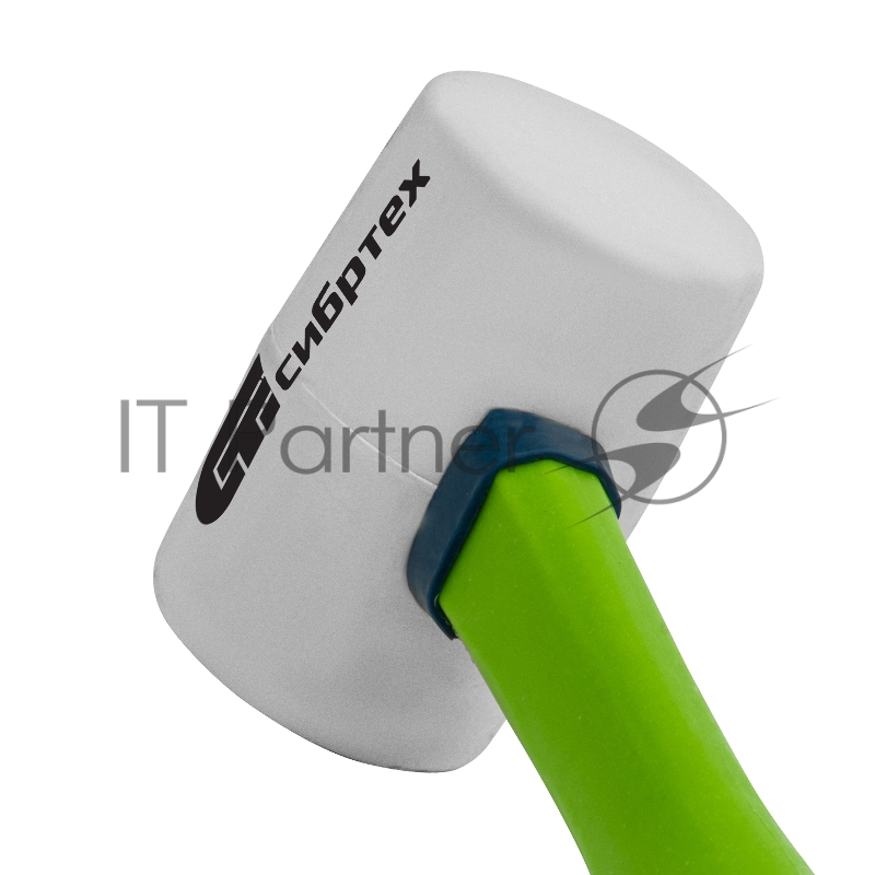 Киянка СИБРТЕХ резиновая, 225г белая резина, фибергласовая рукоятка 11166