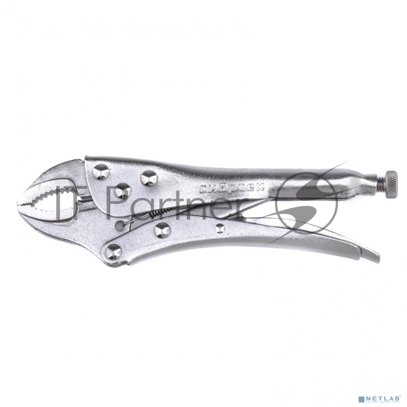 Зажим СИБРТЕХ ручной, полукруглый захват, 180 мм 18421