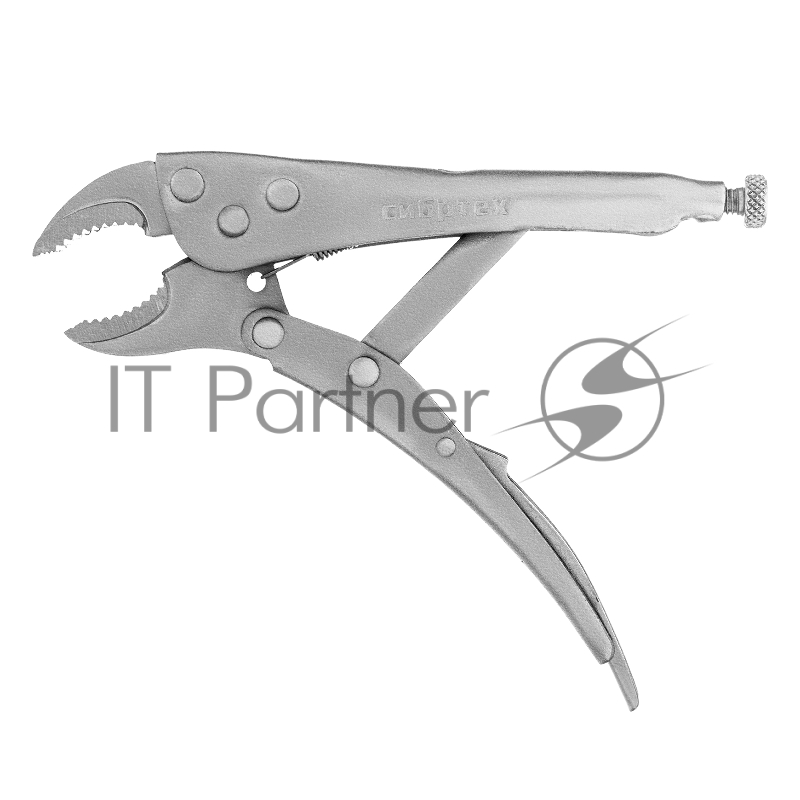 Зажим СИБРТЕХ ручной, полукруглый захват, 180 мм 18421