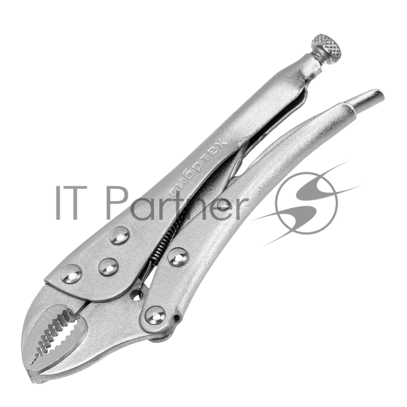 Зажим СИБРТЕХ ручной, полукруглый захват, 180 мм 18421