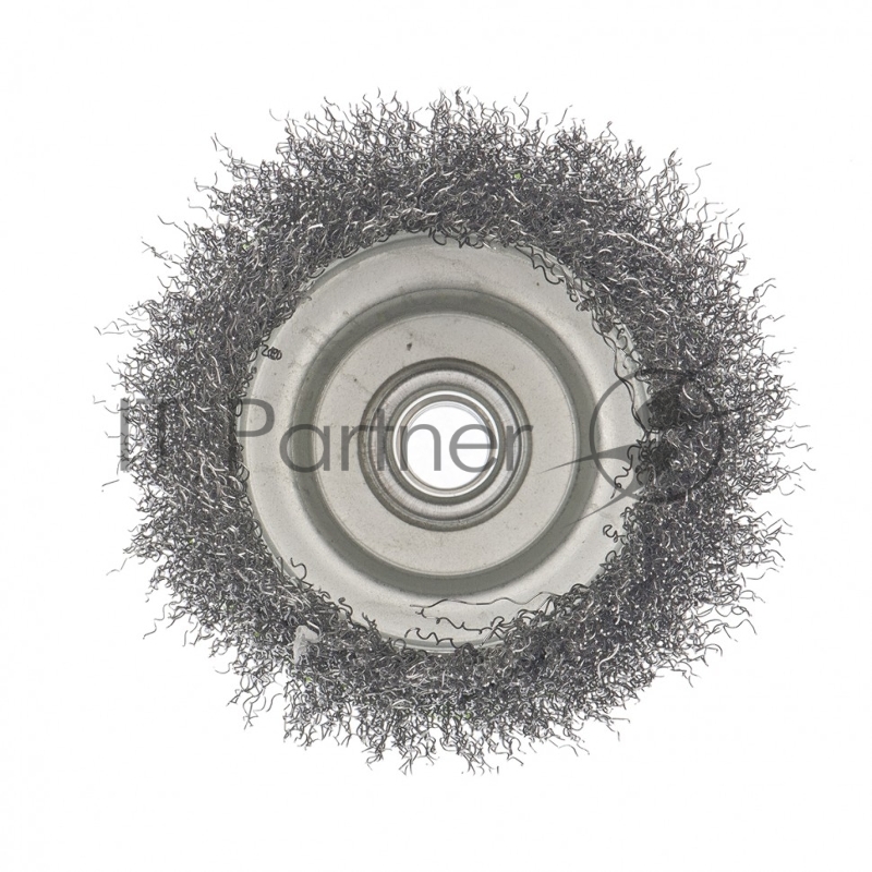 Щетка СИБРТЕХ для УШМ, 100 мм М14, чашка, витая проволока 0,3 мм 746057