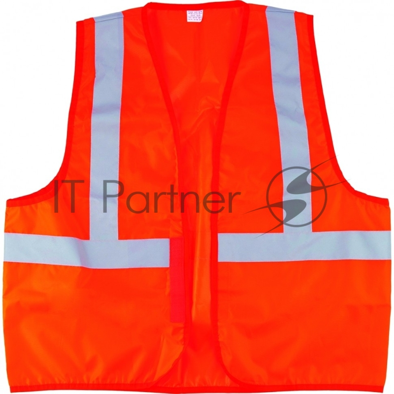 Жилет сигнальный СИБРТЕХ , оранжевый, размер XL// СИБРТЕХ 89513