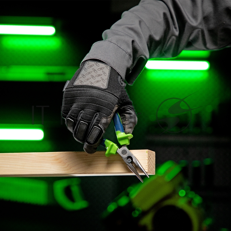 Длинногубцы СИБРТЕХ прямые,160 мм, двухкомпонентные рукоятки// СИБРТЕХ 17104