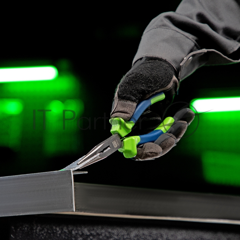 Длинногубцы СИБРТЕХ прямые,160 мм, двухкомпонентные рукоятки// СИБРТЕХ 17104