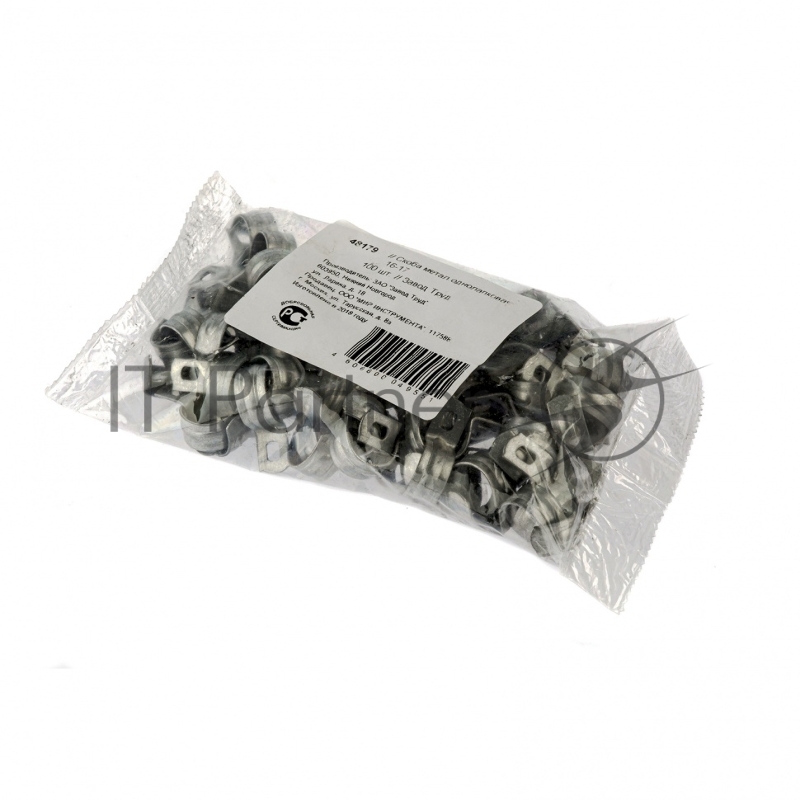 Скоба СИБРТЕХ металлическая однолапковая 16 СМО 100шт 48179