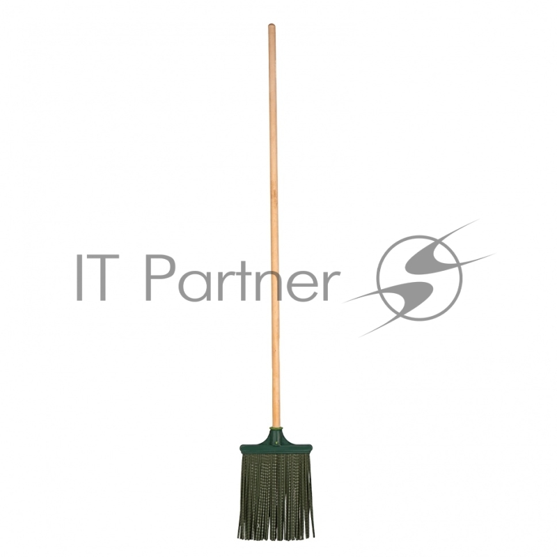 Метла СИБРТЕХ полипропиленовая 230 х 250 мм плоская, с черенком, 63228