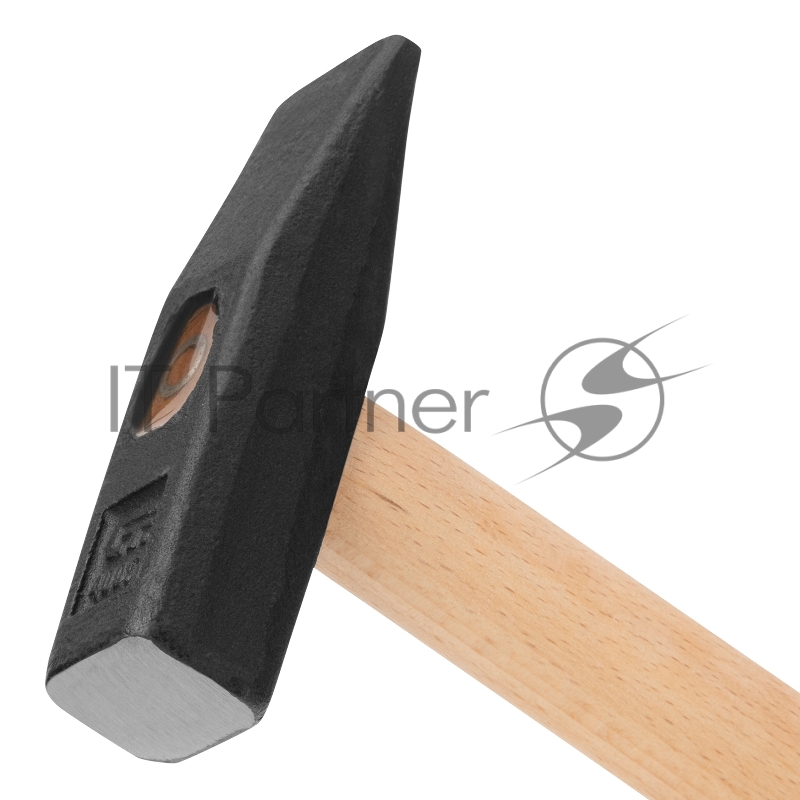 Молоток СИБРТЕХ слесарный, 400 г, квадратный боек, деревянная рукоятка 10216