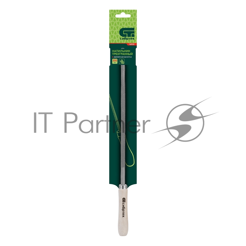 Напильник СИБРТЕХ ,300 мм,круглый,деревянная ручка//16132