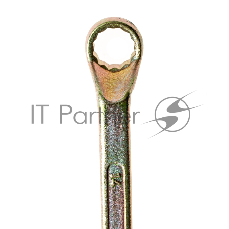 Ключ накидной СИБРТЕХ ,17x19 мм,желтый цинк//14626