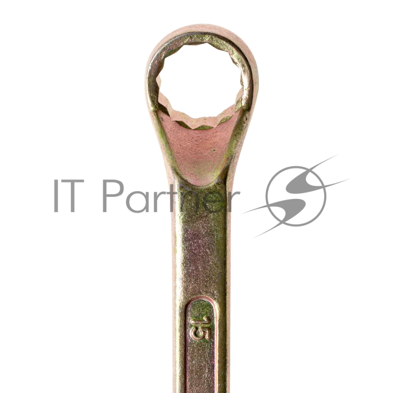 Ключ накидной СИБРТЕХ ,17x19 мм,желтый цинк//14626