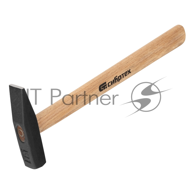 Молоток слесарный СИБРТЕХ , 300 г, квадратный боек, деревянная рукоятка 10214