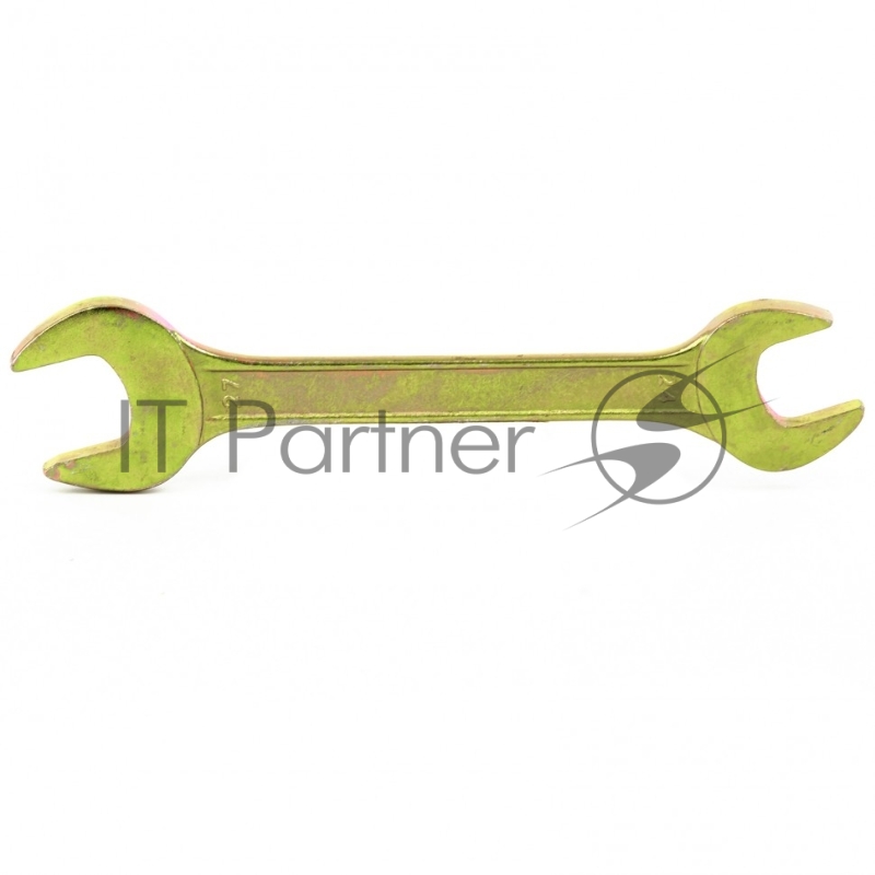 Ключ СИБРТЕХ рожковый,24x27 мм,желтый цинк//14314