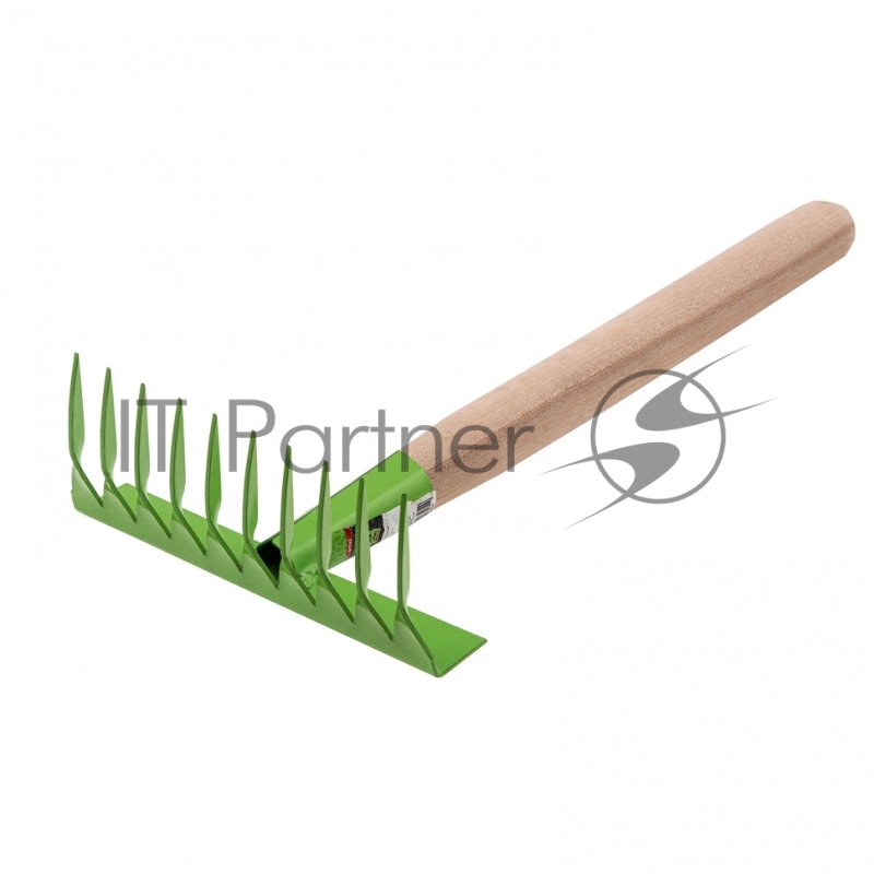 Грабли СИБРТЕХ витые,10-зубые,180 мм,с рукояткой 300 мм //Р 61762