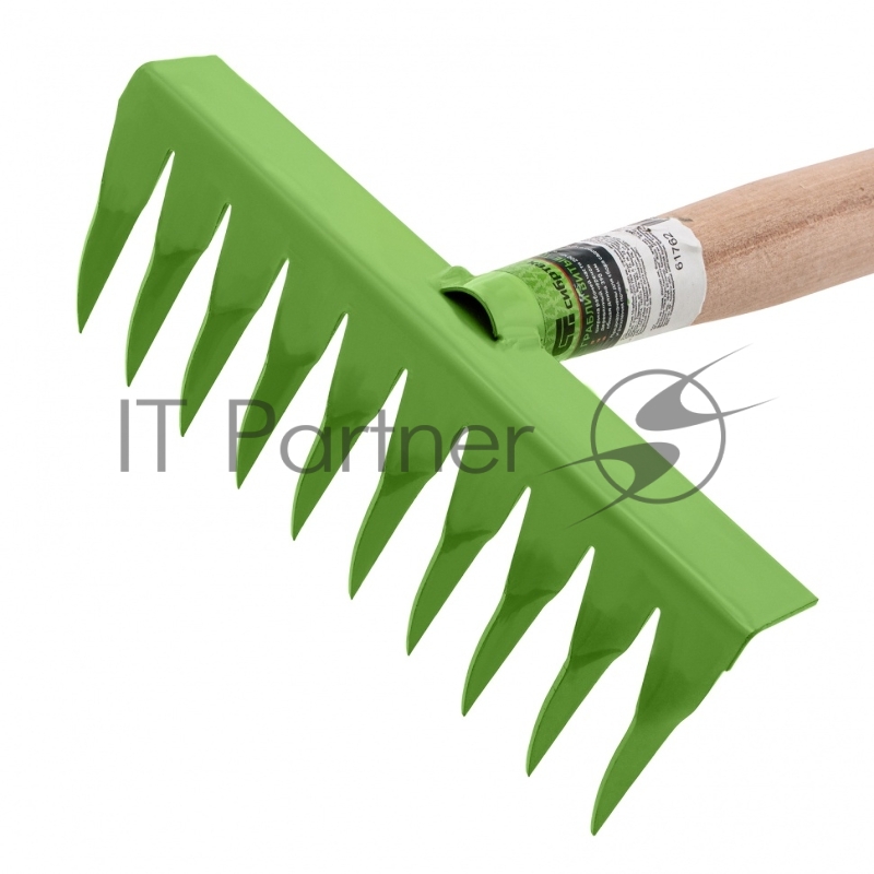 Грабли СИБРТЕХ витые,10-зубые,180 мм,с рукояткой 300 мм //Р 61762