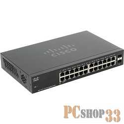 Сетевое оборудование Cisco SB SG112-24 Коммутатор 24-портовый, гигабитный COMPACT 24-port Gig Switch-2 Mini-GBIC Ports