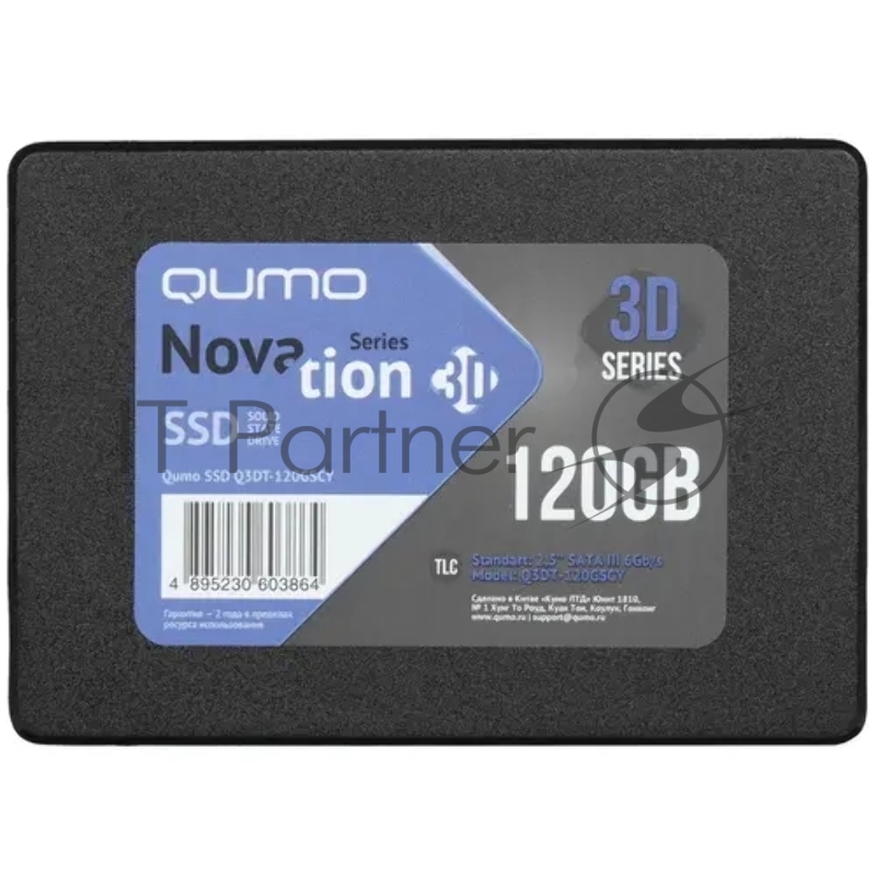 Накопитель SSD QUMO 120GB Novation TLC Q3DT-120GSCY {SATA3.0}
