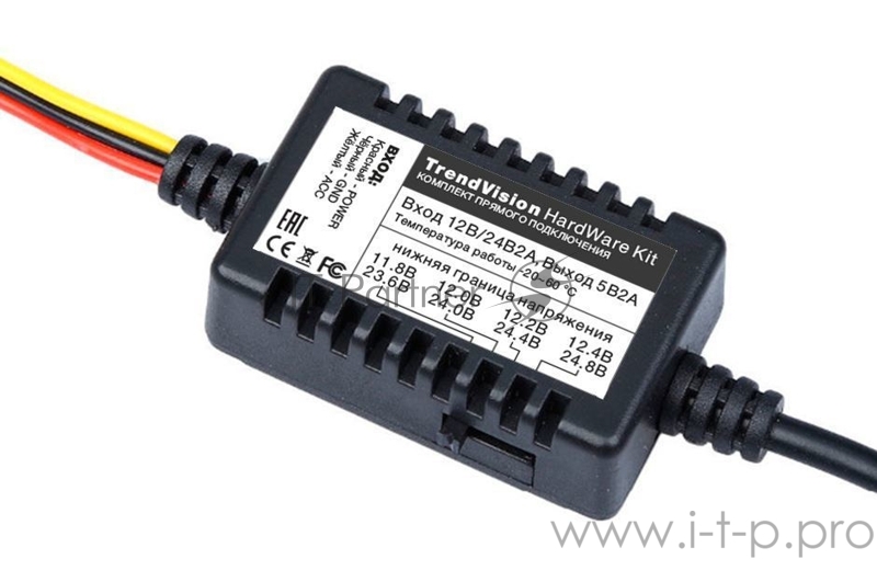 Видеорегистратор TrendVision Mini 4K Wi-Fi 2CH PRO черный 2160x3840 2160p 160гр. GPS внутренняя память:2Gb NT96670