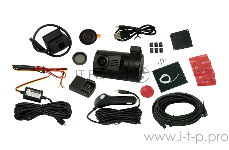 Видеорегистратор TrendVision Mini 4K Wi-Fi 2CH PRO черный 2160x3840 2160p 160гр. GPS внутренняя память:2Gb NT96670