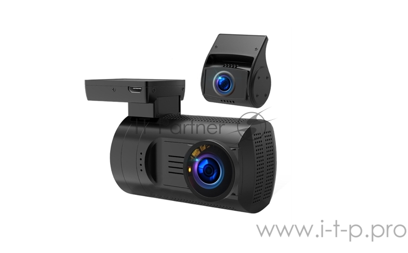 Видеорегистратор TrendVision Mini 4K Wi-Fi 2CH черный 2160x3840 2160p 160гр. GPS внутренняя память:2Gb NT96670