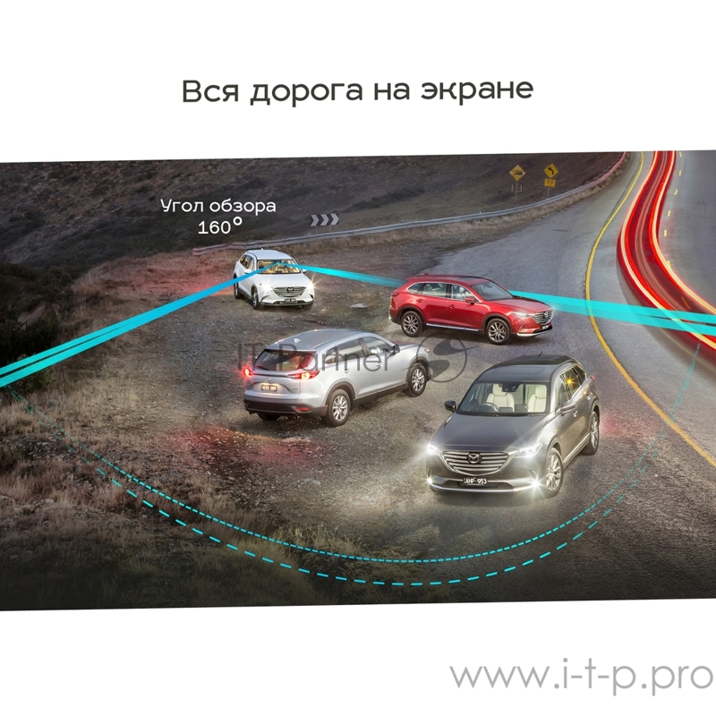 Видеорегистратор TrendVision Bullet черный 2Mpix 1080x1920 1080p 160гр. GM8135S