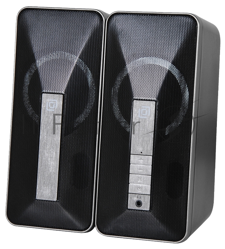 Колонки Оклик OK-130 2.0 черный 20Вт BT портативные