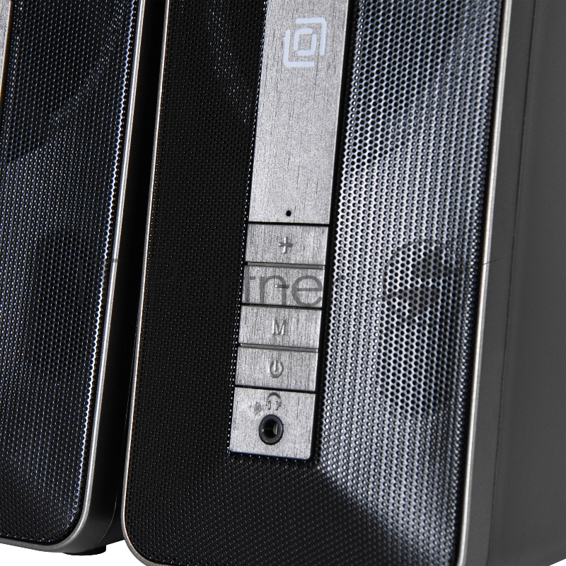 Колонки Оклик OK-130 2.0 черный 20Вт BT портативные