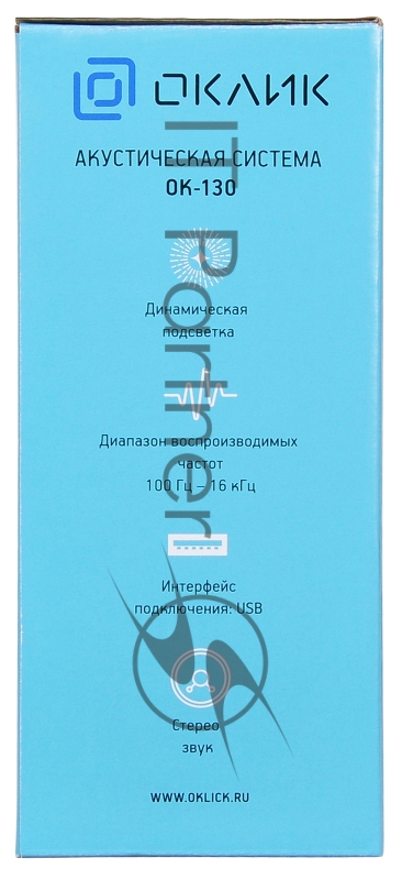 Колонки Оклик OK-130 2.0 черный 20Вт BT портативные