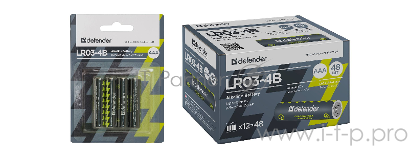 Батарея Defender LR03-4B AAA (56002) (4шт)