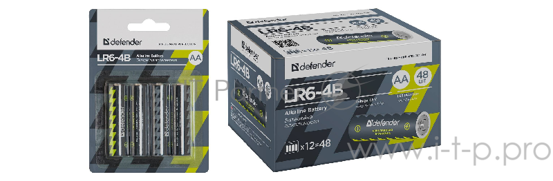 Батарея Defender LR6-4B AA (56012) (4шт)