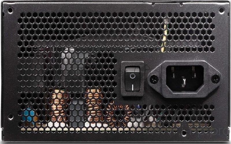 Игровой блок питания чёрный XPG PYLON450B-BLACKCOLOR (450 Вт, PCIe-2шт, ATX v2.31, Active PFC, 120mm Fan, 80 Plus Bronze)
