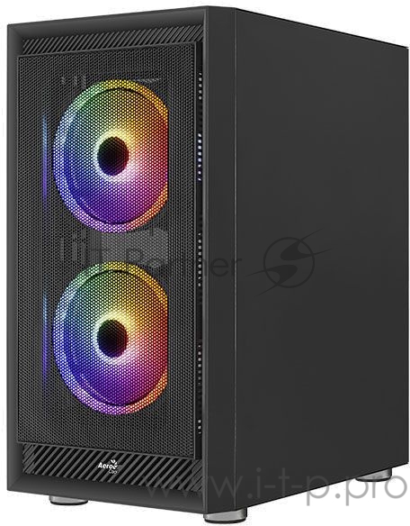 Корпус Aerocool Graphite-G-BK-v2 черный без БП ATX 3x140mm 2xUSB3.0 audio