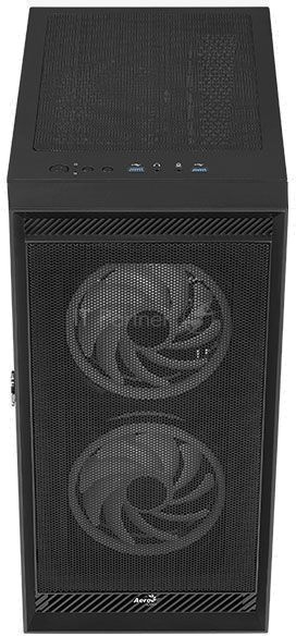 Корпус Aerocool Graphite-G-BK-v2 черный без БП ATX 3x140mm 2xUSB3.0 audio