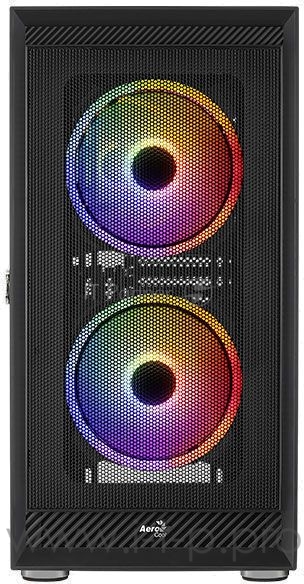 Корпус Aerocool Graphite-G-BK-v2 черный без БП ATX 3x140mm 2xUSB3.0 audio