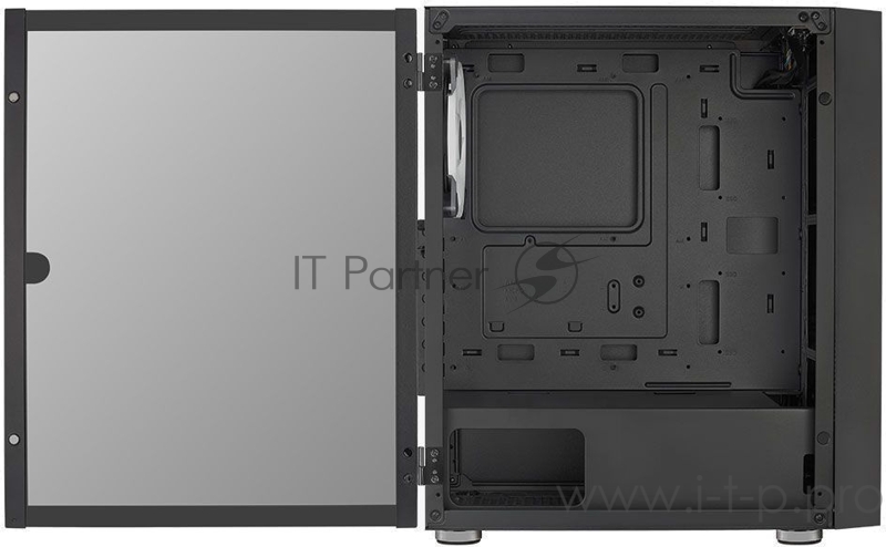 Корпус Aerocool Graphite-G-BK-v2 черный без БП ATX 3x140mm 2xUSB3.0 audio